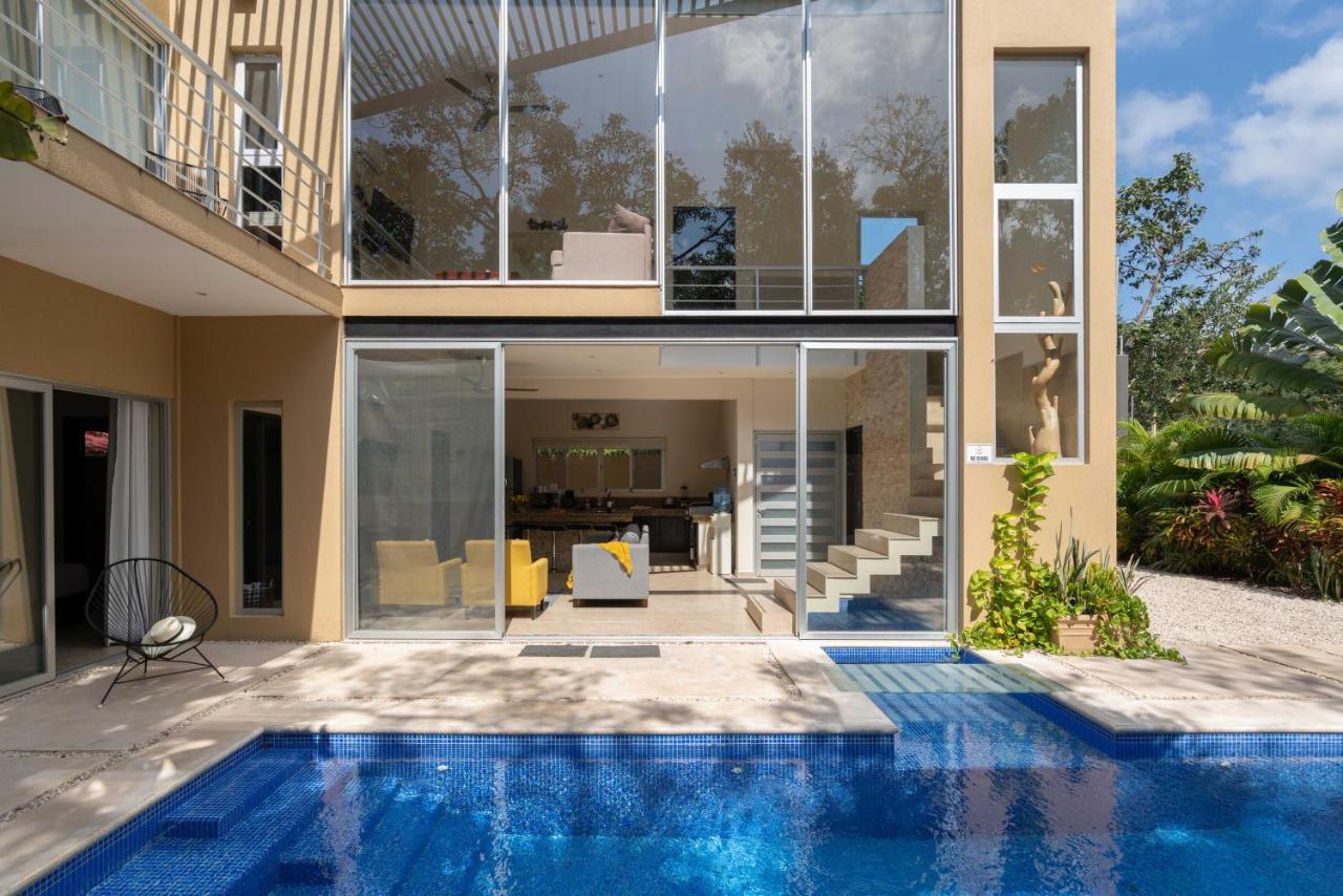 Tulum Private Modern Villa-Pool Beds-Ac-Internet-Parking-Grill Bagian luar foto