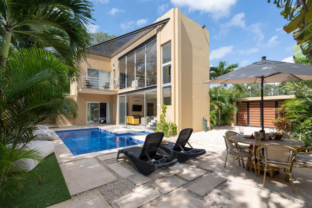 Tulum Private Modern Villa-Pool Beds-Ac-Internet-Parking-Grill Bagian luar foto