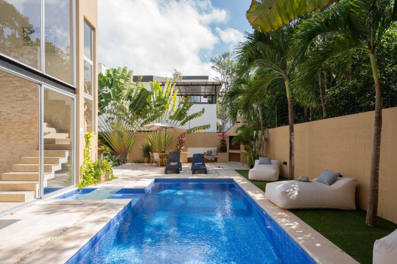 Tulum Private Modern Villa-Pool Beds-Ac-Internet-Parking-Grill Bagian luar foto