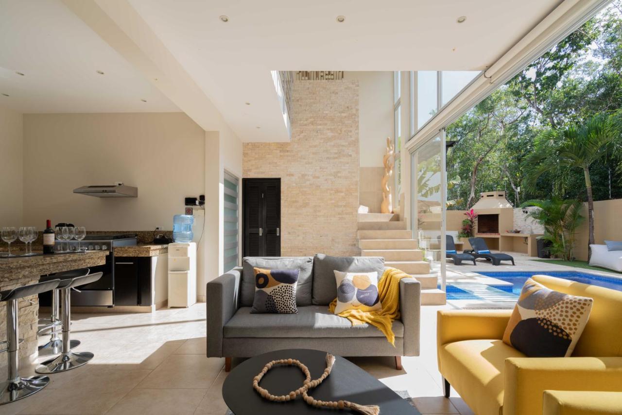 Tulum Private Modern Villa-Pool Beds-Ac-Internet-Parking-Grill Bagian luar foto